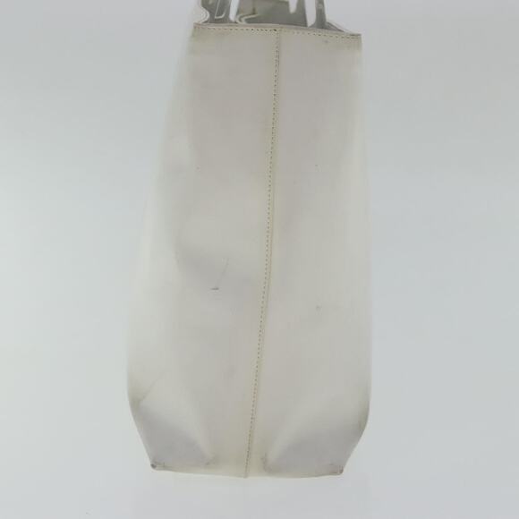 PRADA Hand Bag Enamel Plastic White Clear Silver - Picture 4 of 16